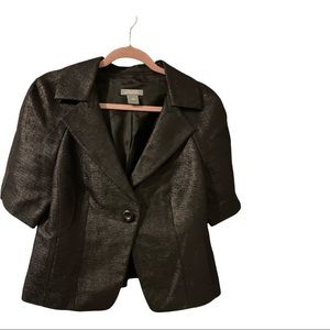 Ann Taylor short sleeve blazer sz 10.